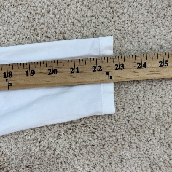 Downeast Essential Womens Top XXL Long Sleeve White Beige Athleisure Stretch - Picture 11 of 11